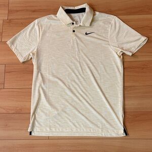 Nike Men's Light Yellow Polo Shirt